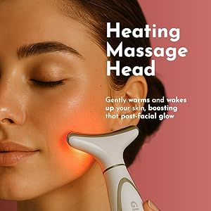 glow2go heated facial toning device for skincare and at home spalike beauty facial kit