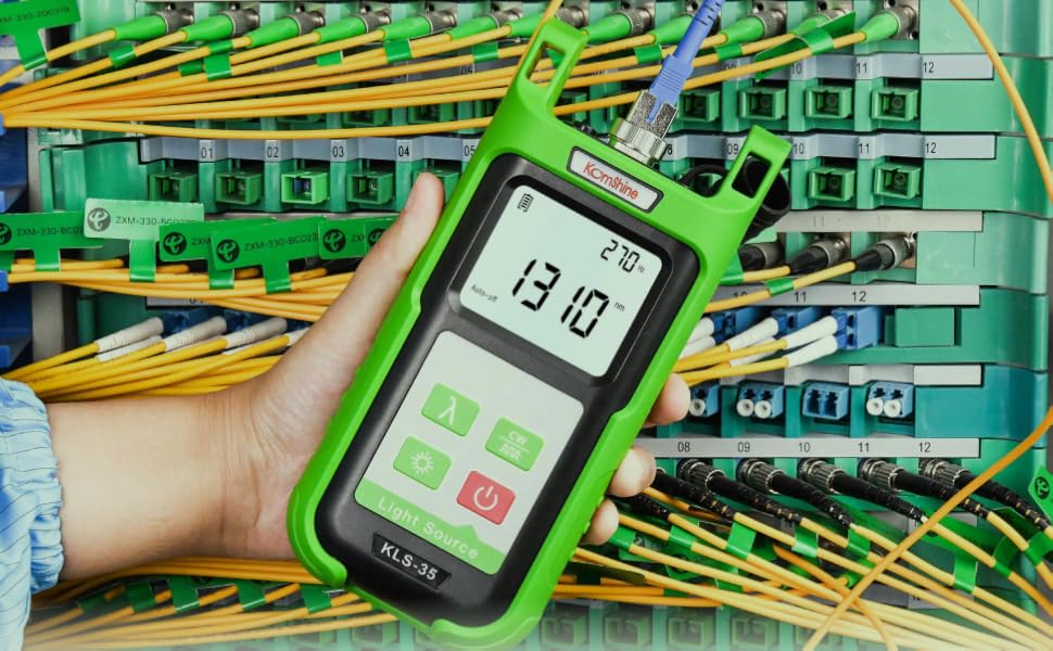 Multimode 850/1300nm MM Optical Fiber Light Source Komshine KLS35 FTTx CATV Loss Tester Amazon