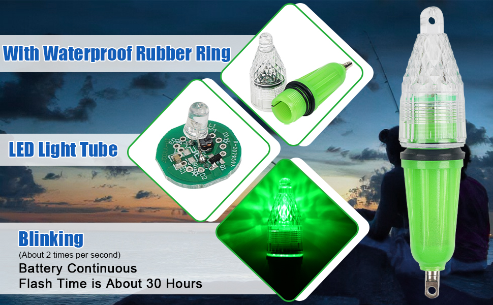 Jiraud（ジラウド） SLAPPER 1 LED Amazon.com: JOGFFDE Underwater Fishing Light Deep Drop LED