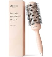 AIMIKE Round Brush, Medium Hair Brush w/Nano Ion Thermal Ceramic Tech, Professional for Blow Dryi...