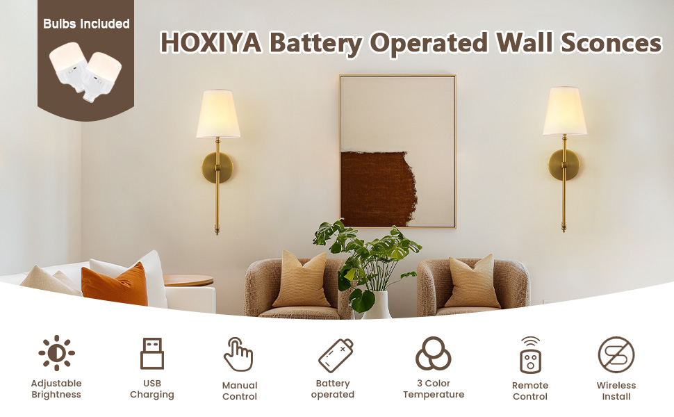 battery operated wall sconce