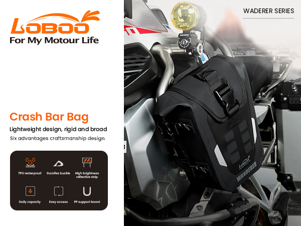 【UPA】qbag Amazon.com: KEMIMOTO Motorcycle Front Frame Bag Waterproof