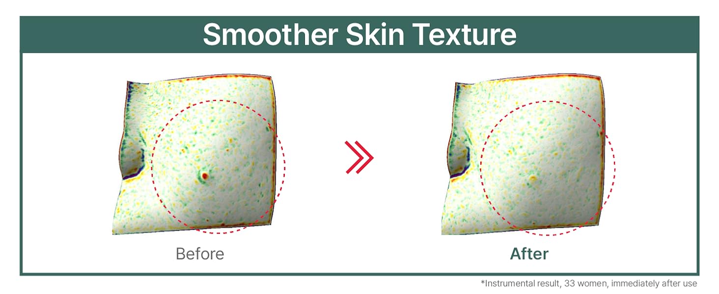 smoother skin texture