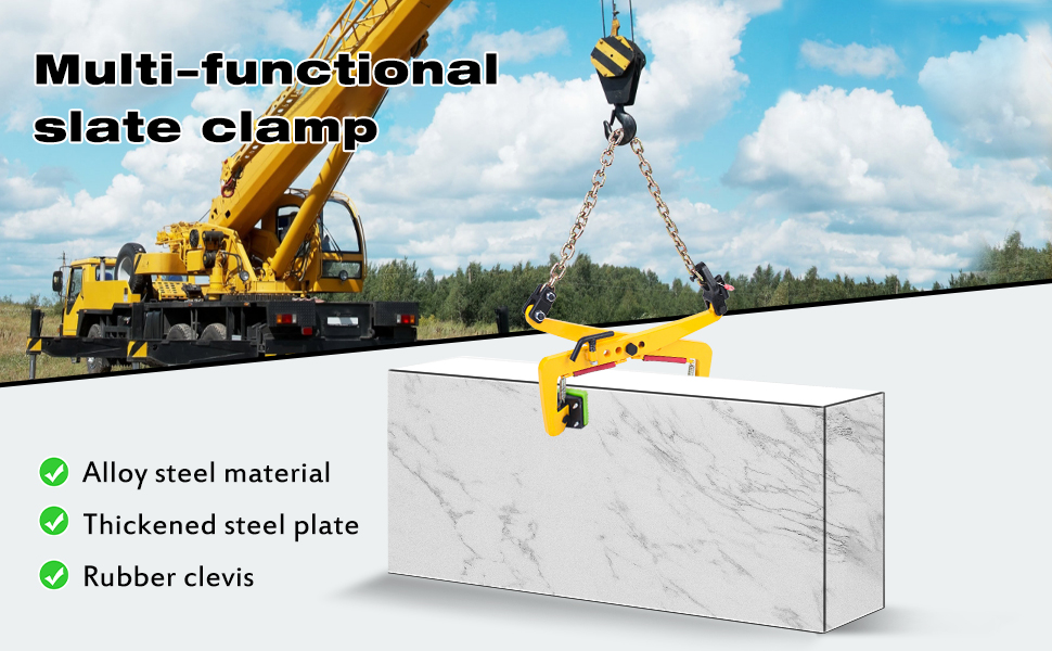 Granite Slab Lifting Clamp 716lbs Load Capacity Stone