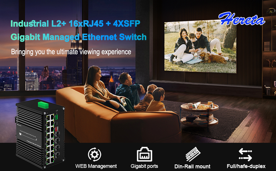 Industrial Hardened Gigabit Fiber Optical Managed PoE+ Switch