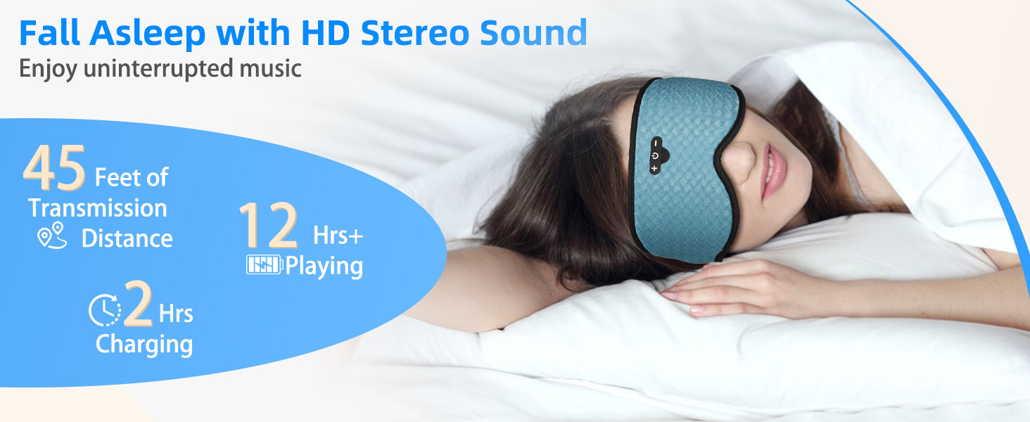 sleep mask with bluetooth headphones
