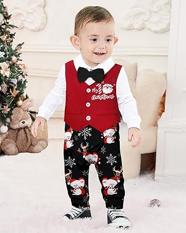 baby boy christmas outfit