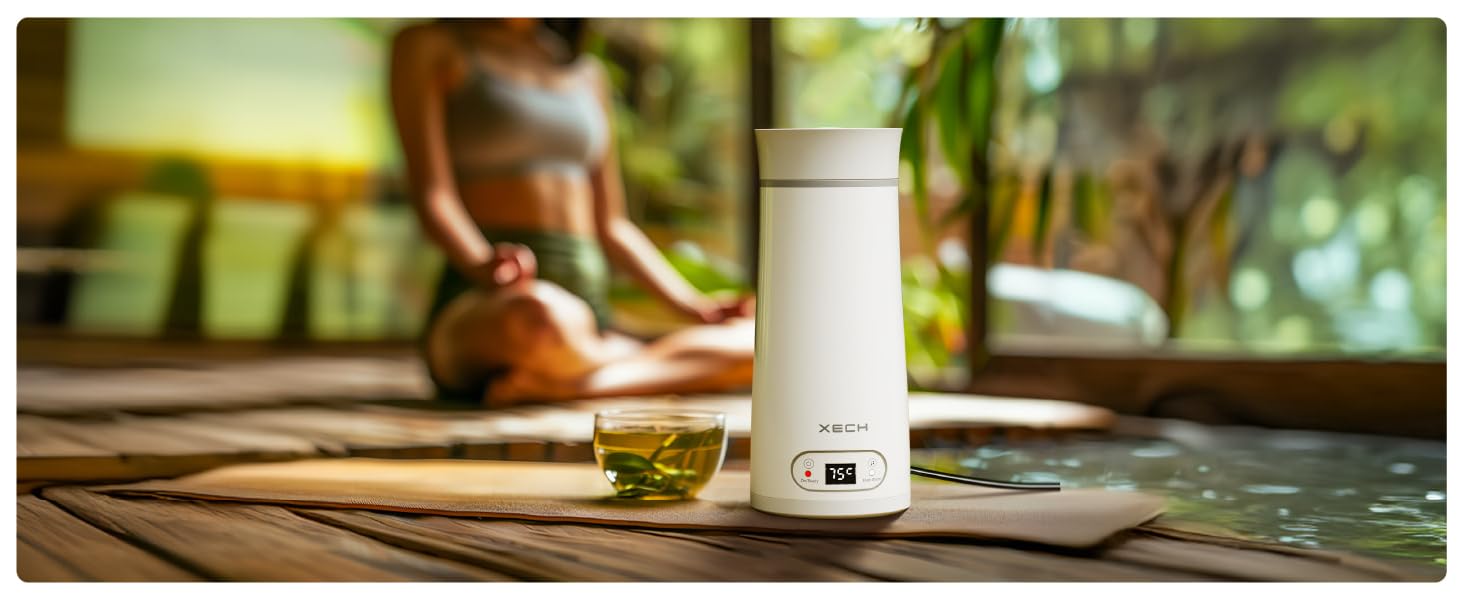 xech hydroboil mini kettle for health and fitness enthusiasts to prepare detox drinks and tea
