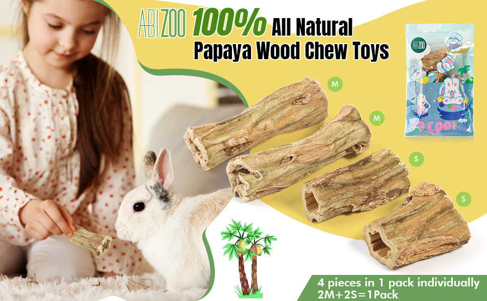 Natural Bunny Chew Toys