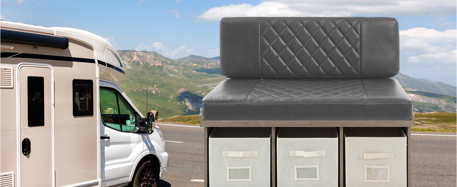Attliahome RV Cushions,2 Sets of PU Leather
