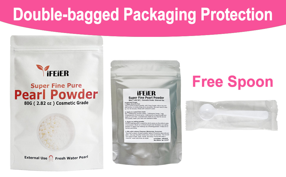 Pure SuperFine Freshwater Pearl Powder for Skincare Homemade Cosmetics for skin lightening whitening