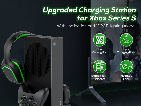 upgraded charging station for xbox series s