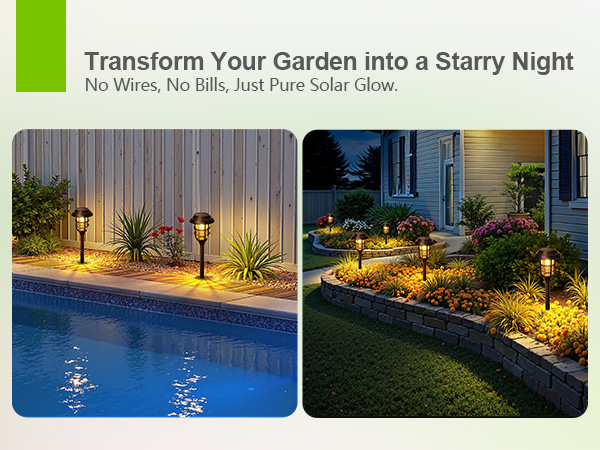 Solar walkway lights