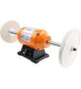 Bench Buffer Polisher, 8Inch Benchtop Buffing & Polishing Machine for Metal, Jewelry, Knives, Woo...