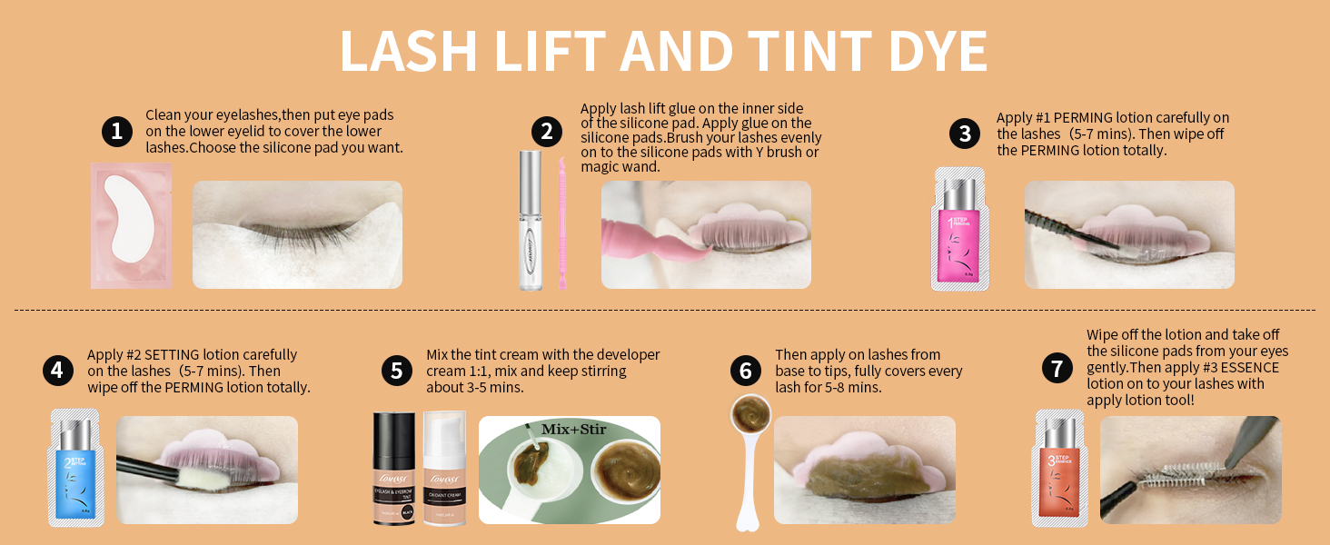 Lash Lift and Tint Kit Professional, Lomansa Lash Lift Glue with