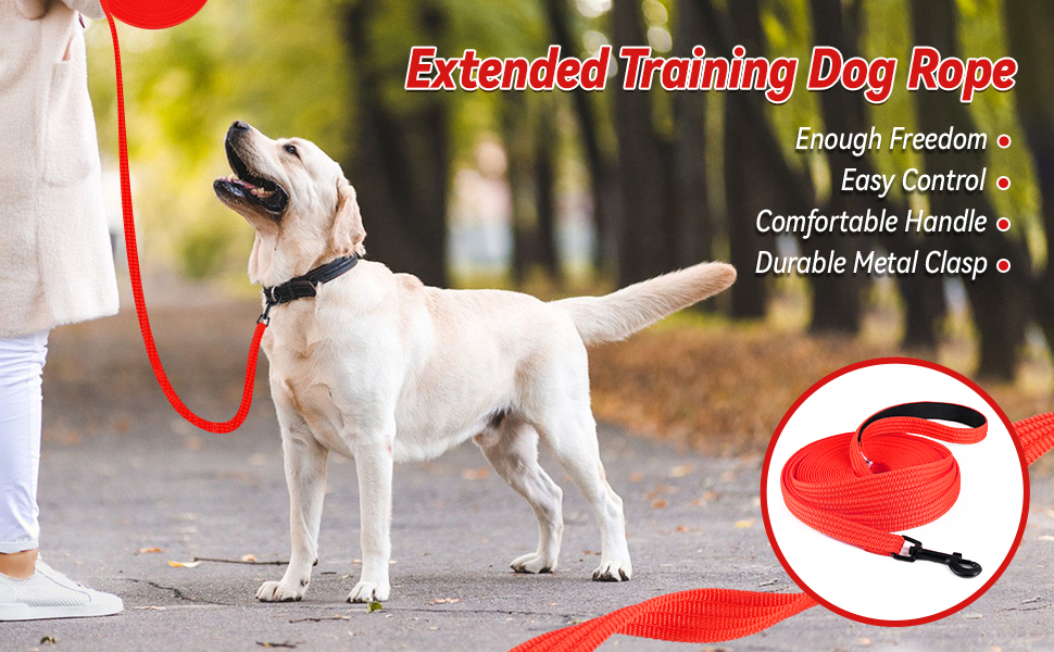 lynxking Dog Training Leash Long Obedience Recall Agility