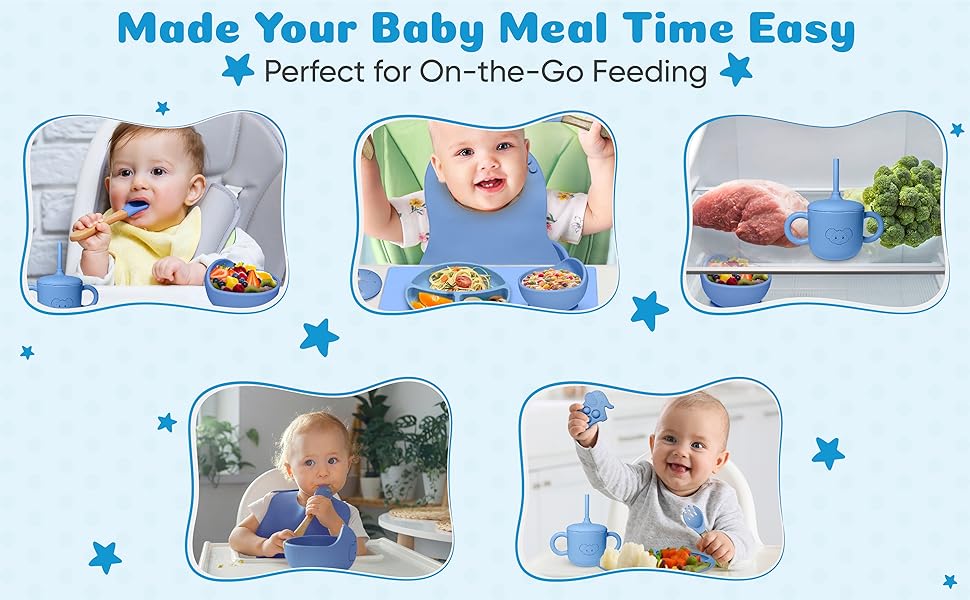 SILICONE SUCTION CUP AND SILICONE BOWL FOR BABIES