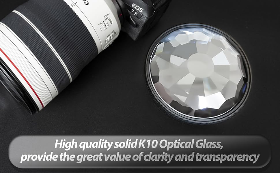 Famgee 77mm Kaleidoscope Prism Camera Glass Filter Variable Number of Shooting Objects Gourmet