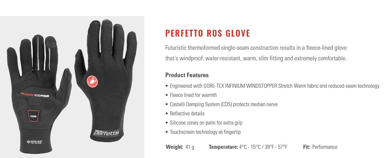 CASTELLI Perfetto & ROSSOCORSA CDS グローブ Amazon.co.jp: Castelli