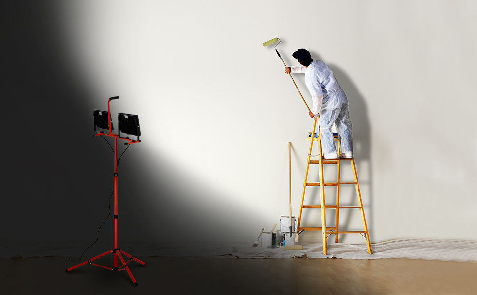 led work light with tripod stand