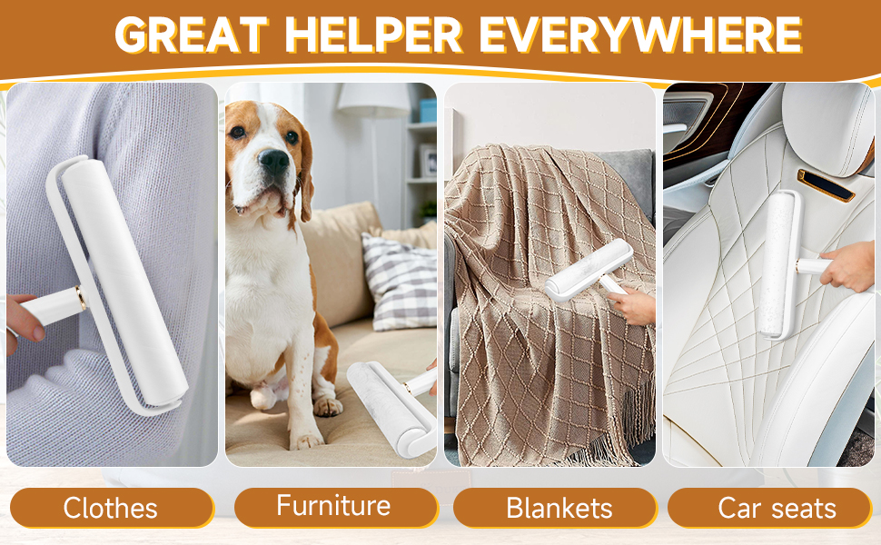 Large Lint Roller 9.45 Inch Giant Lint Roller Refill 360 Sheets Total