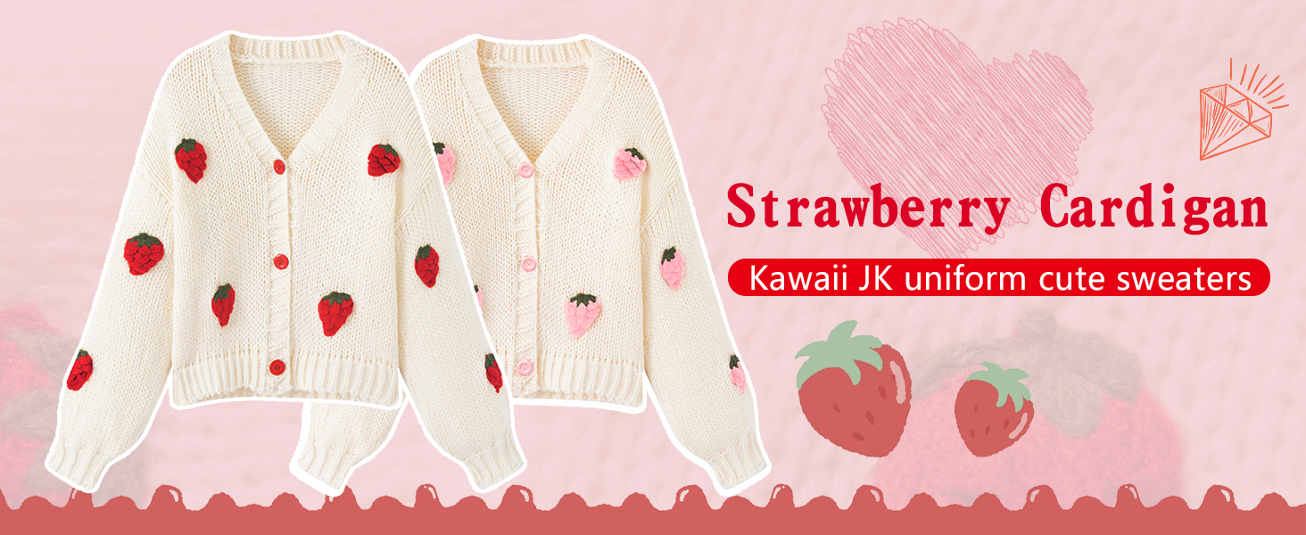 Strawberry Cardigan
