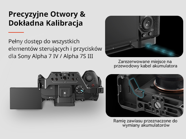 ソニー α7iV（smallrig付き） SMALLRIG A7 IV Cage Klatka z Top Handle i Zaciskiem Kabla