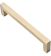 Alzassbg 10 Pack Brushed Antique Brass Cabinet Pulls, 5 Inch(127mm) Hole Centers Cabinet Handles ...