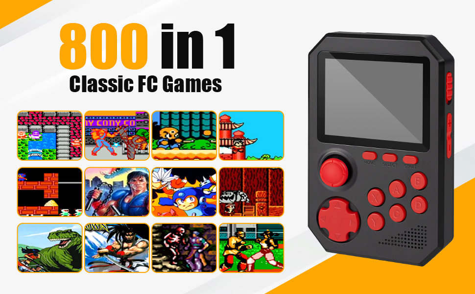 Handheld Games Console for Kids & Adults 800+ Classic