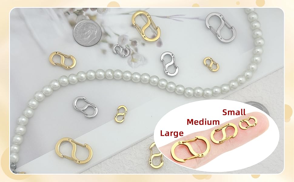 Zonixo Necklace Shortener Clasp Double Opening Lobster