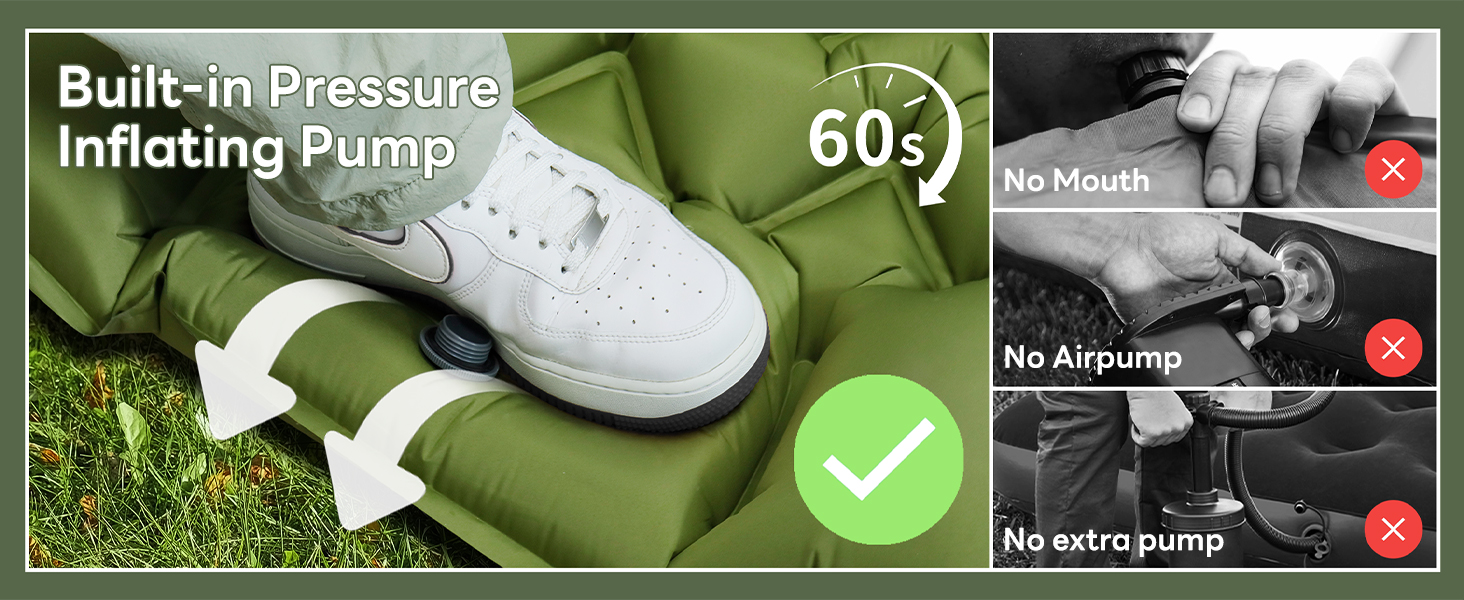 camping mattress self-inflating