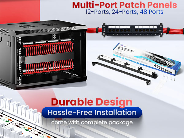 Amazon.com: NewYork Cables 48 Port Cat6 Patch Panel – 10Gb