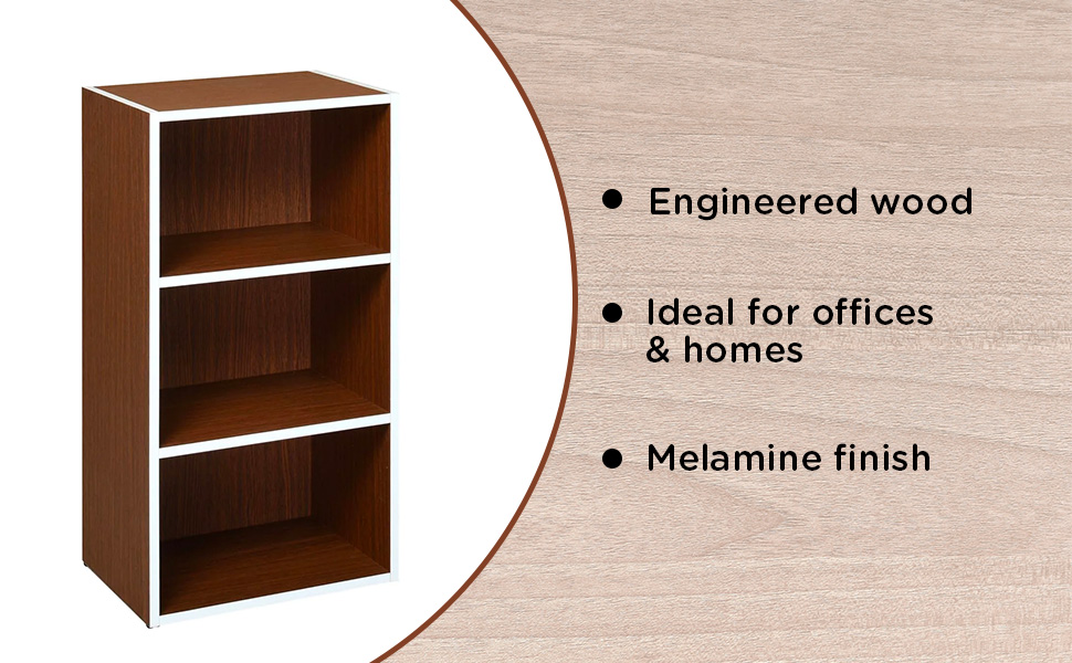 Nilkamal Halo Engineered Wood Free Standing with Open Shelves