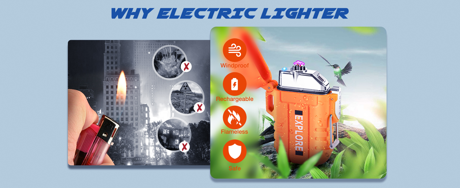 electric lighter usb rechargeable