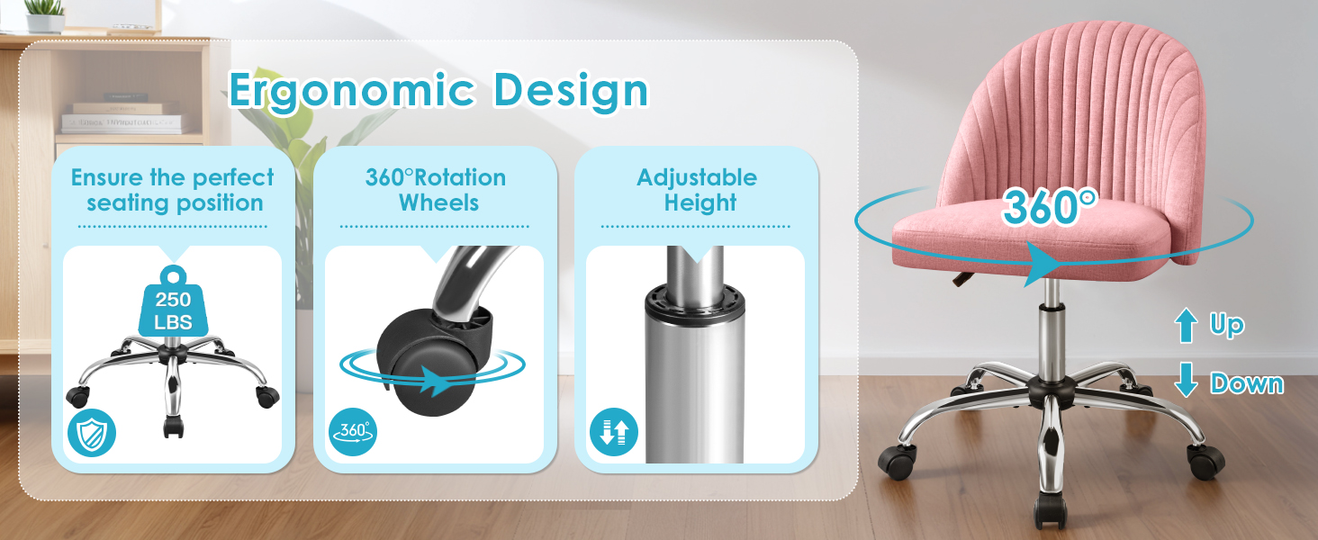 armless office chair