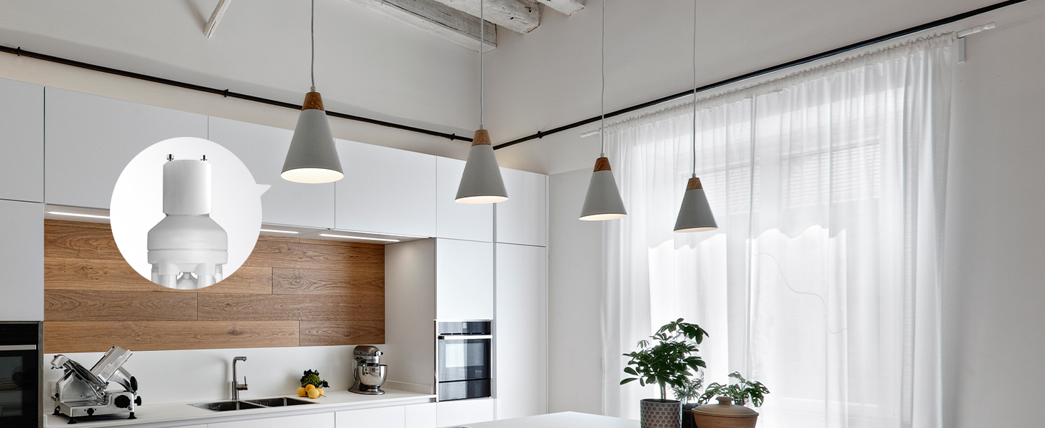 JACKYLED GU24 to E26 E27 Adapter 30Pack Heat Resistant Up to 392℉ Fire