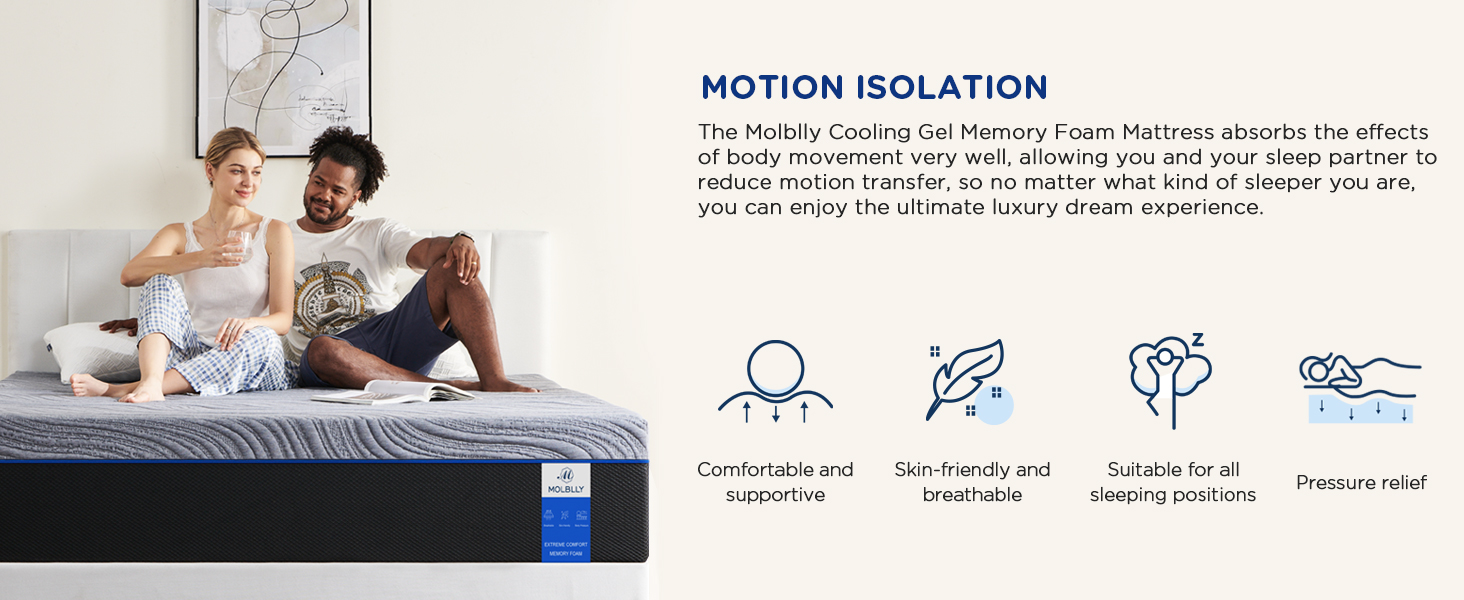 Double Mattress Double Memory Comfort Foam Rolled Mattress