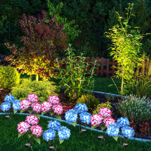 solar flower lights