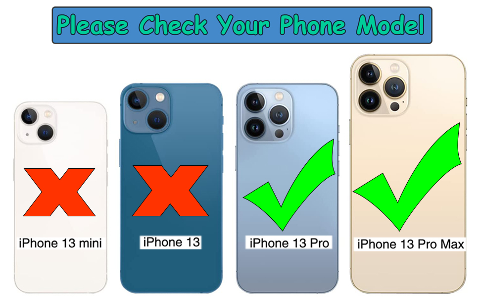 3pcs/Set 13 Pro Rear Back Camera Glass Lens Replacement for iPhone 13 Pro Rear Back