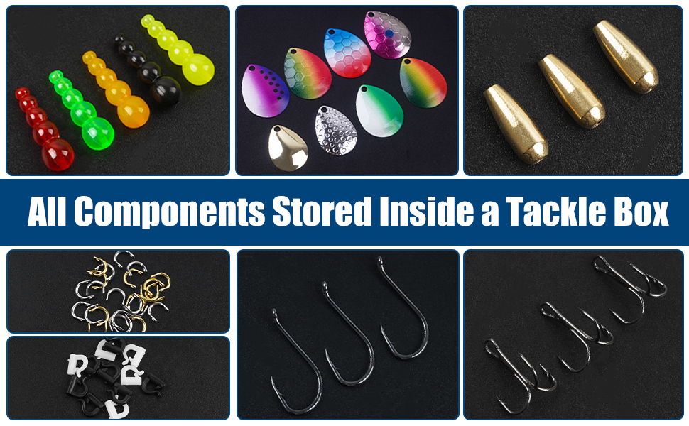 Fishing Lure Making Kit Walleye Rig Making Kit,151pcs Lure