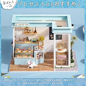 しる！♡ ハンドメイド ミニチュア ドール Amazon | Spilay 1/24 ミニチュア ドールハウス 手作りキット