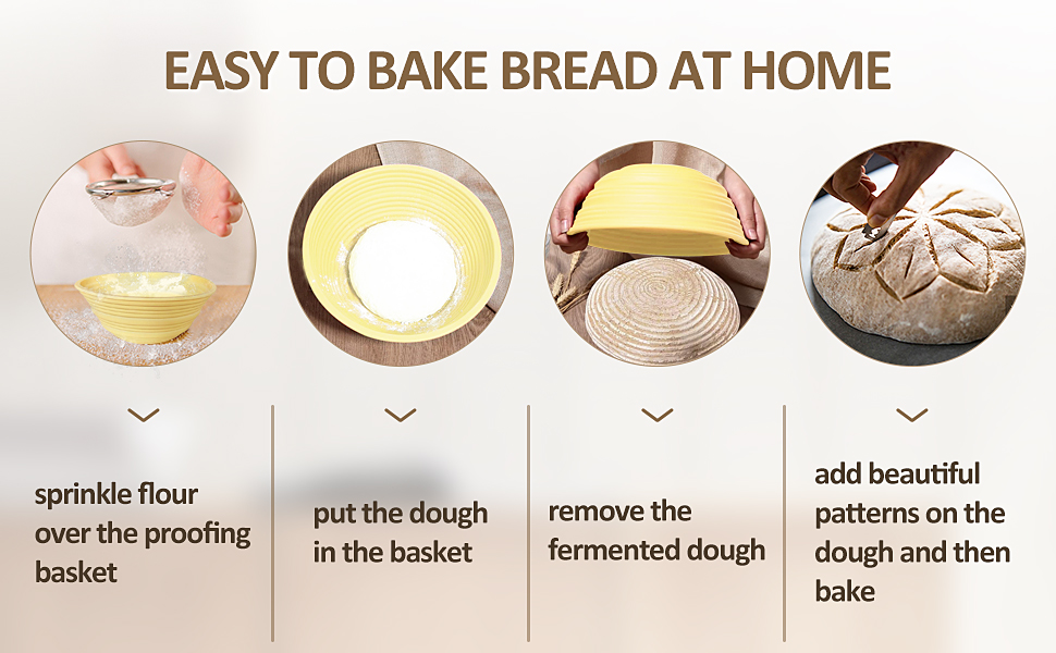 YCQQPRO Bread Proofing Basket Silicone, Sourdough Bread