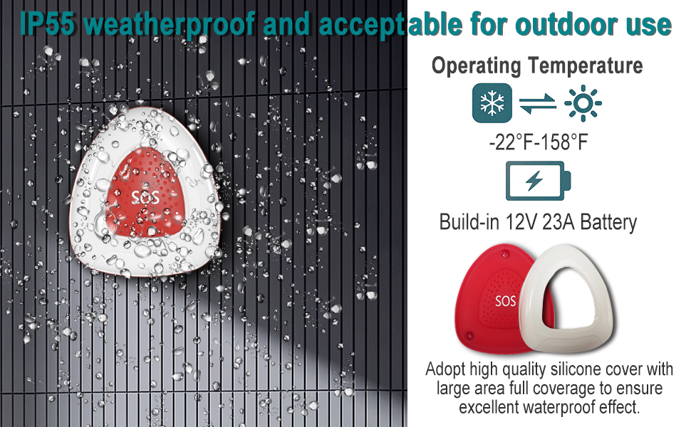 sos button waterproof