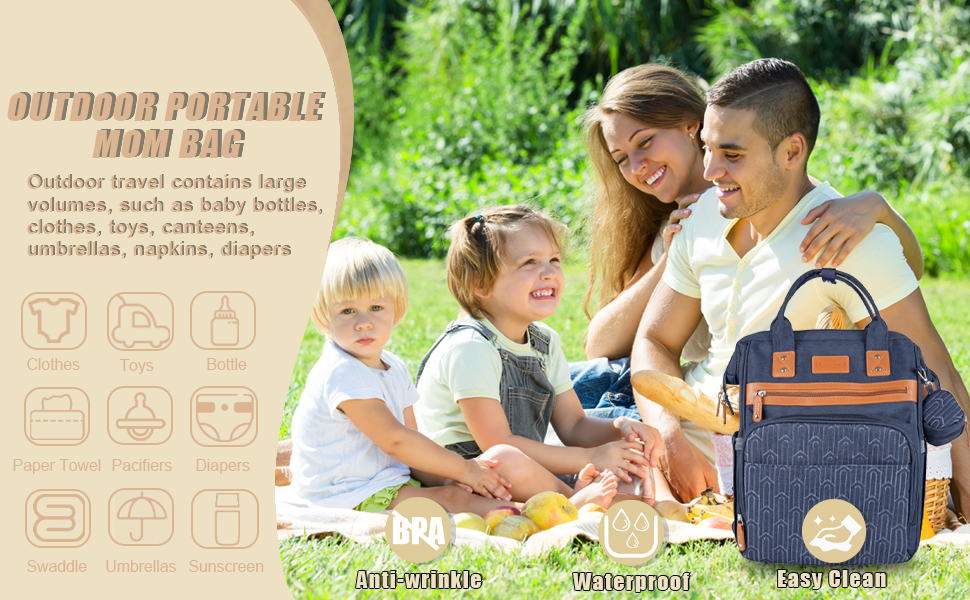 Multi-functional Spacious and Practical Diaper Bag