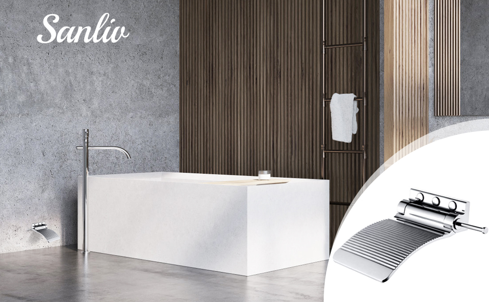 Sanliv Shower Foot Rest,Wall Mounted Shower Footrest for