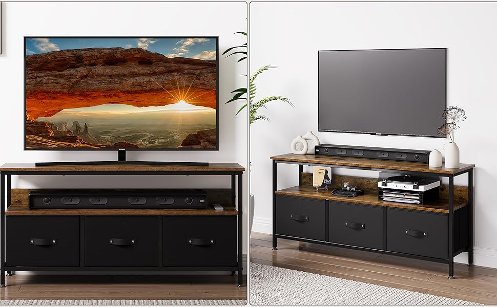 IDEALHOUSE Dresser TV Stand 55 Inch Entertainment Center