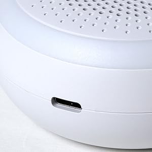 White noise machine with USB-C charger cable, Compact travel white noise machine with USB-C port
