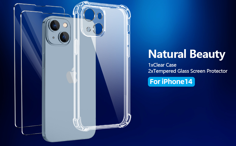 YisrLery Clear Case for iPhone 14 Case Compatible with MagSafe Wireless