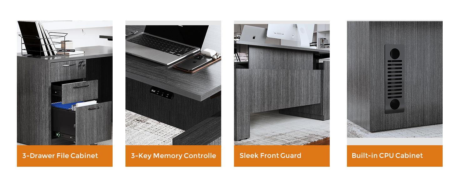 L-Shaped Executive Desk