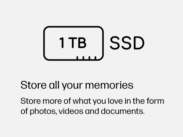 1 tb ssd solid state drive storage store fast responsive photos videos documents